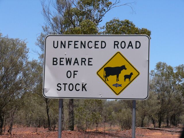 Unfenced Road